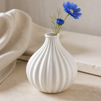 Cozy Haven White Nordic Flower Vase Ceramic Vases Room Decor Mod - Cozy Haven lifestyle image