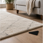 Cozy Haven Reusable Rug Corner Grippers styled textile view 2