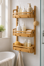 Cozy Haven Shower Organizer with Hooks - 3 Tier Hanging Bathroom Caddy lifestyle image 8