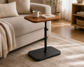 Cozy Haven Adjustable Height Wood-Look Side Table lifestyle image 1