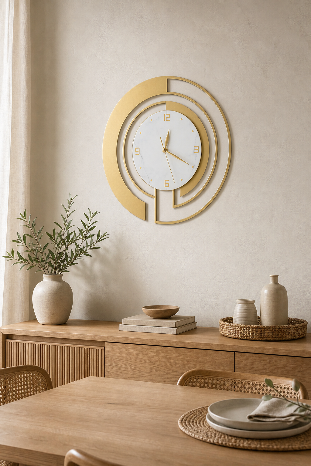 Cozy Haven Silent Decorative Wall Clock lifestyle image 4