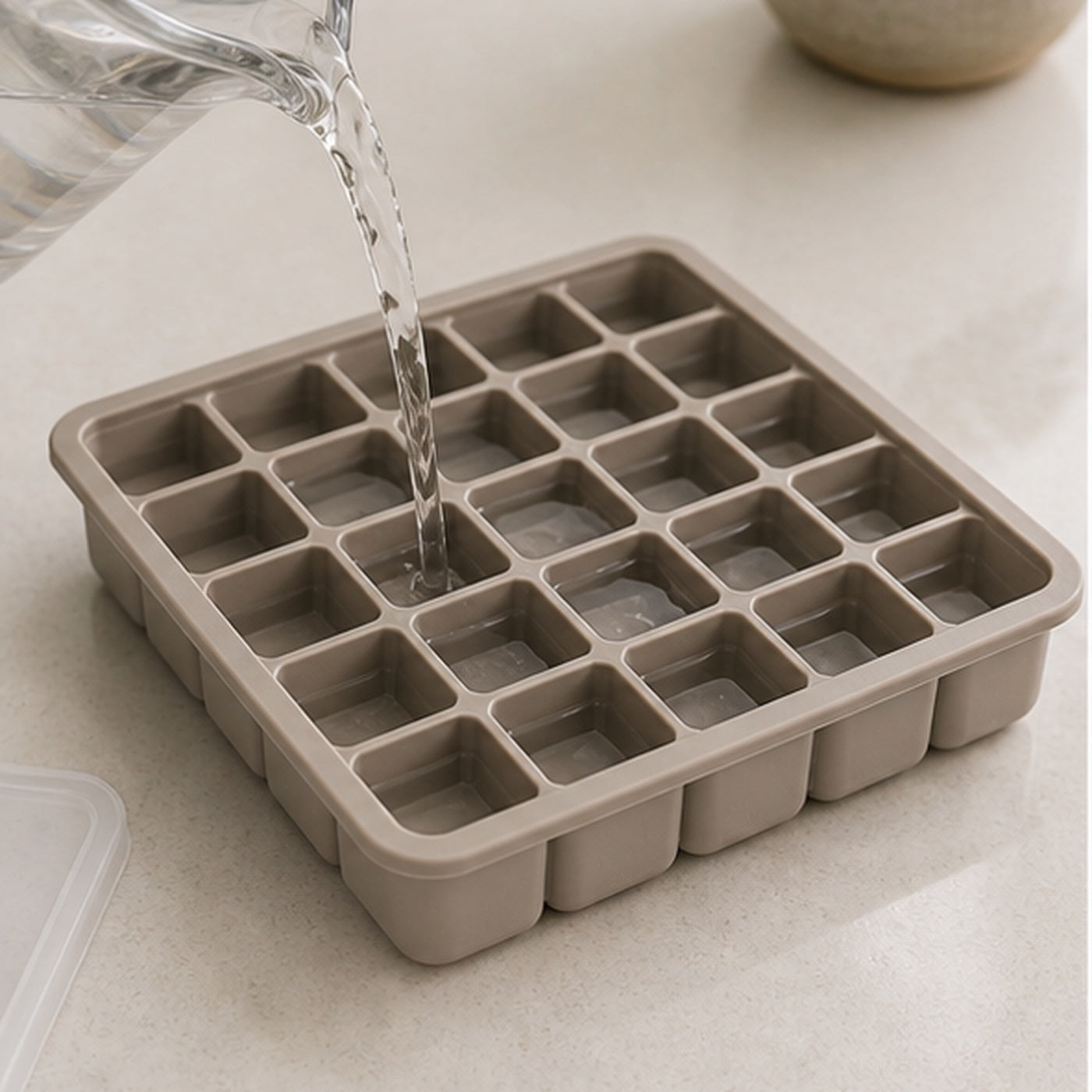 Cozy Haven Silicone Ice Cube Tray with Lid lifestyle image 1