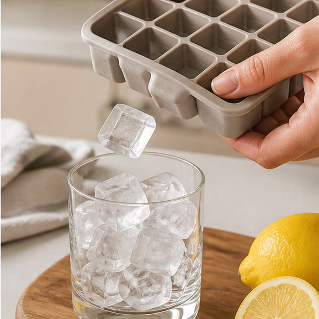 Cozy Haven Silicone Ice Cube Tray with Lid lifestyle image 3