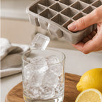 Cozy Haven Silicone Ice Cube Tray with Lid freezer prep view