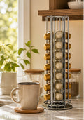 Cozy Haven Silver Coffee Capsule Storage Rack lifestyle image 1