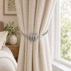 Cozy Haven Magnetic Curtain Tieback - 49 cm - Silver - 49 cm