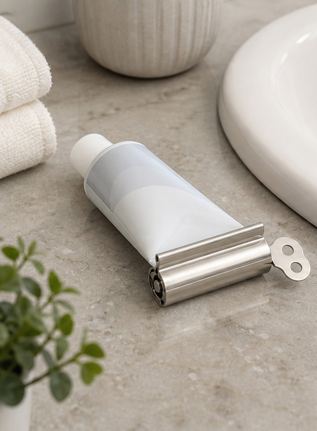 Cozy Haven Silver Toothpaste Tube Squeezer lifestyle image 1