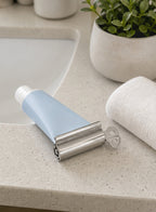 Cozy Haven Silver Toothpaste Tube Squeezer styled bathroom view 3