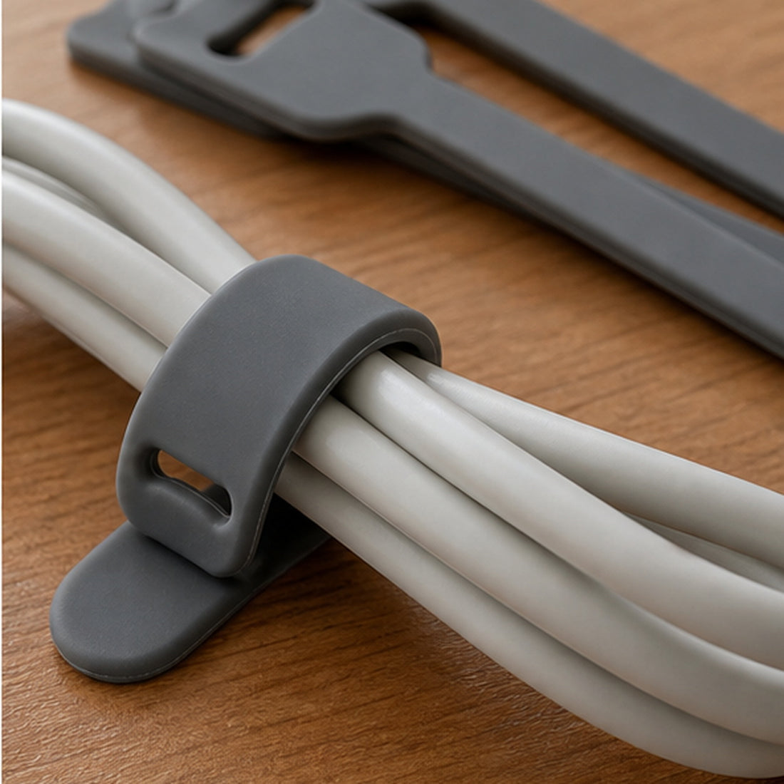 Small Silicone Cable Tie Wraps - 10 Piece Set