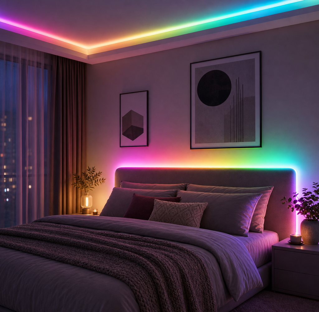 Cozy Haven Smart RGBIC LED Strip Light lifestyle image 1 for 3 m