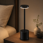 Cozy Haven Smart Touch LED Bedside Lamp styled lighting view 1 for Black