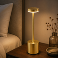 Cozy Haven Smart Touch LED Bedside Lamp styled lighting view 3 for Gold