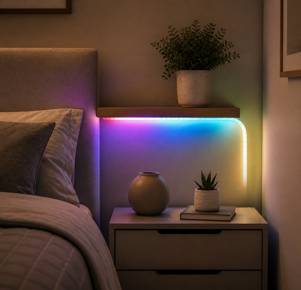 Cozy Haven Smart WiFi RGBIC LED Strip Lights lifestyle image 11 for US Plug / 1 m