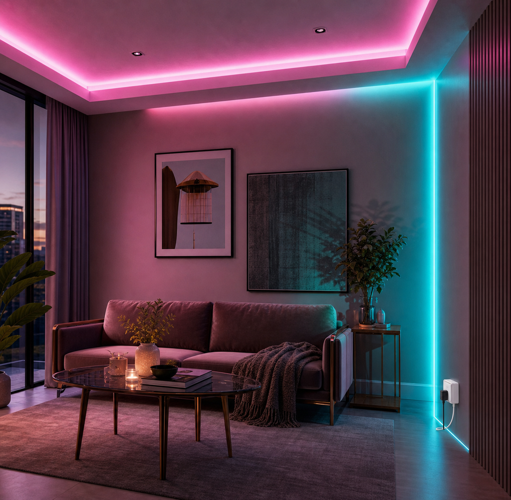 Cozy Haven Smart WiFi RGBIC LED Strip Lights lifestyle image 27 for AU Plug / 20 m
