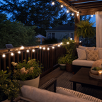 Cozy Haven Waterproof Solar String Lights styled lighting view 1 for White / 1 Pack; Warm White / 1 Pack; White / 2 Pack