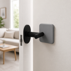 Cozy Haven Silicone Door Handle Wall Protector - Square Grey - 4.5 cm lifestyle