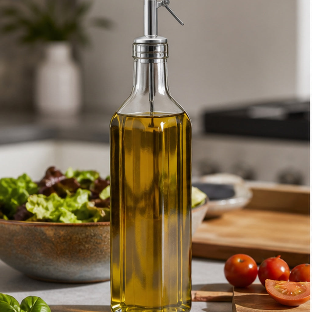 Cozy Haven Stainless Oil Bottle Pourer lifestyle image 1