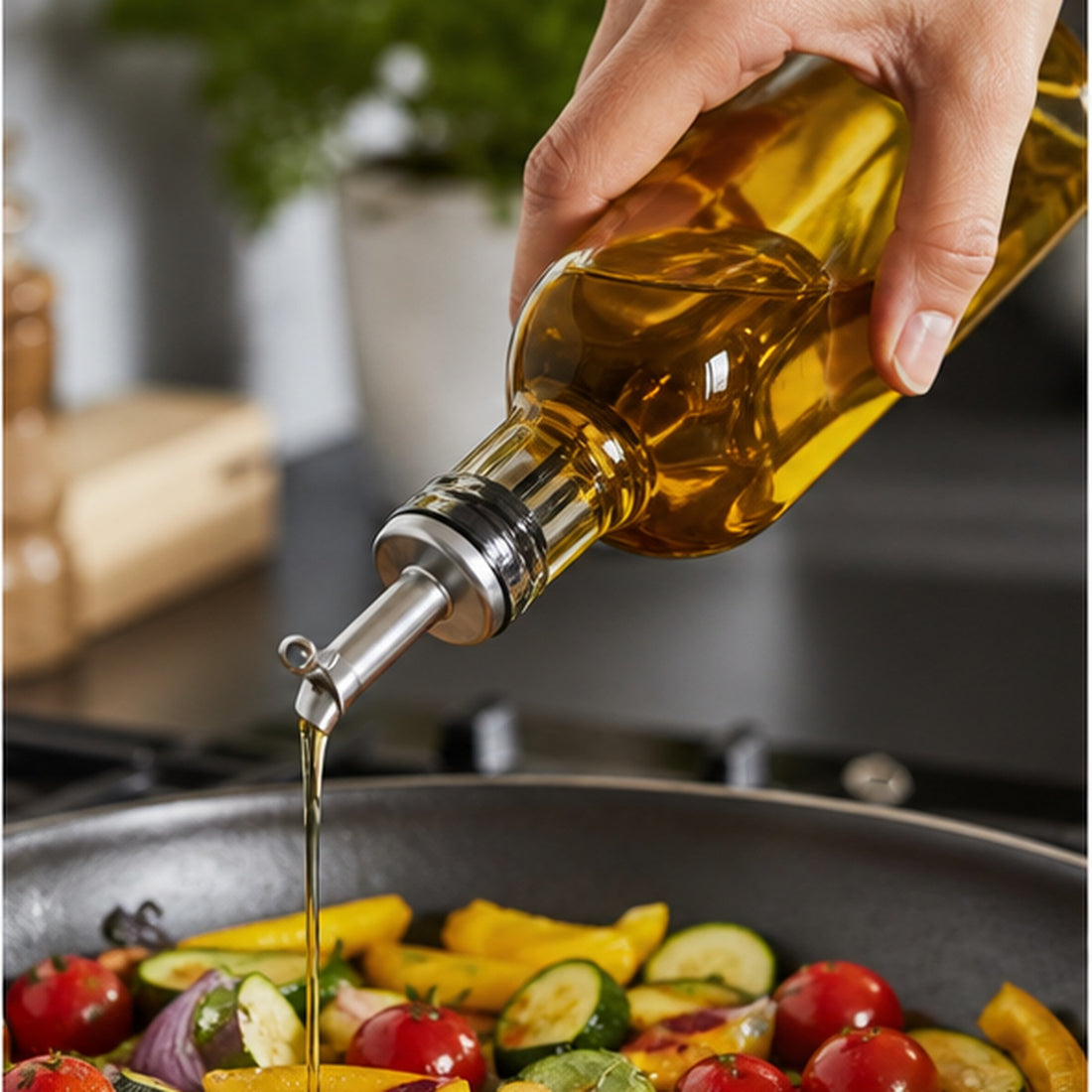 Stainless Oil Bottle Pourer