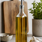 Cozy Haven Stainless Oil Bottle Pourer styled kitchen view 3