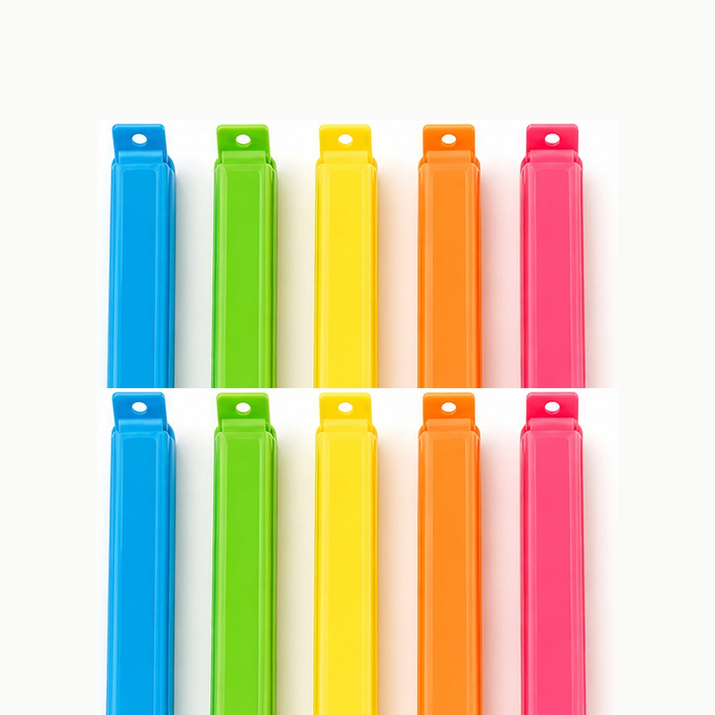 Cozy Haven Colorful Food Bag Clips - 10-piece 11 cm colorful food bag clip set