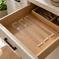 Cozy Haven Transparent Drawer Dividers - exact 4 piece set lifestyle