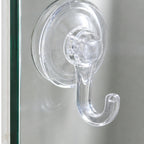 Cozy Haven Transparent Suction Cup Utility Hook - 1 Piece styled bathroom view 3