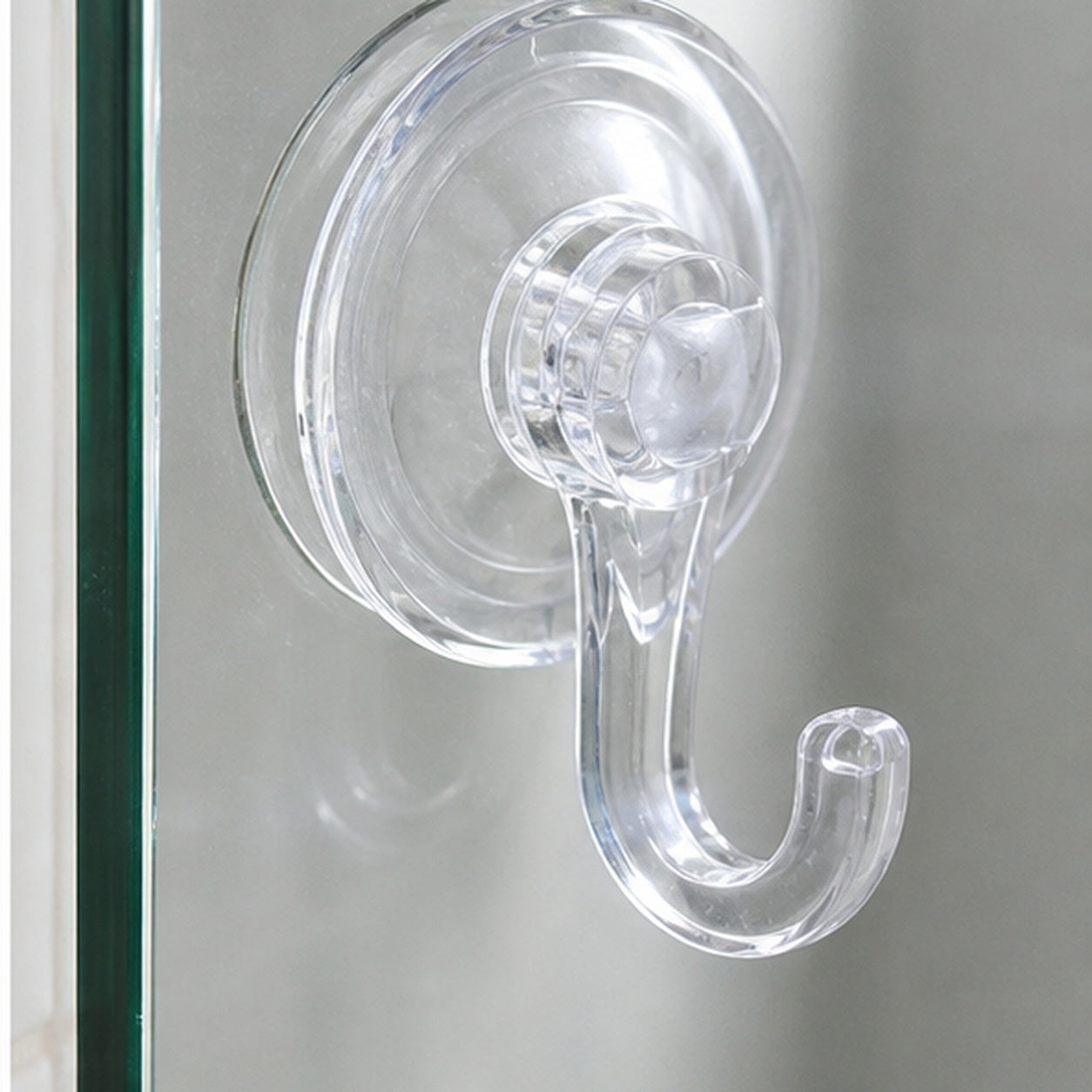Cozy Haven Transparent Suction Cup Utility Hook - 1 Piece lifestyle image 3