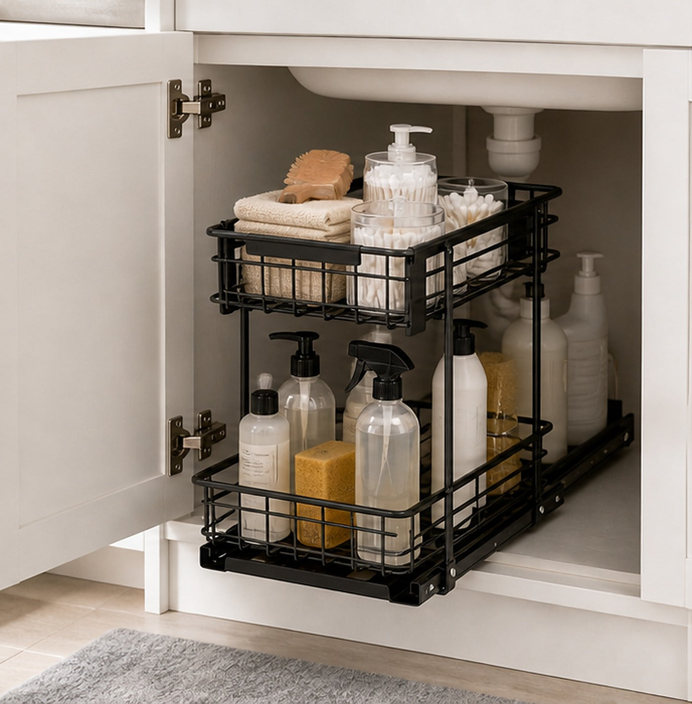 Cozy Haven Under-Sink Cabinet Organizer Rack lifestyle image 2