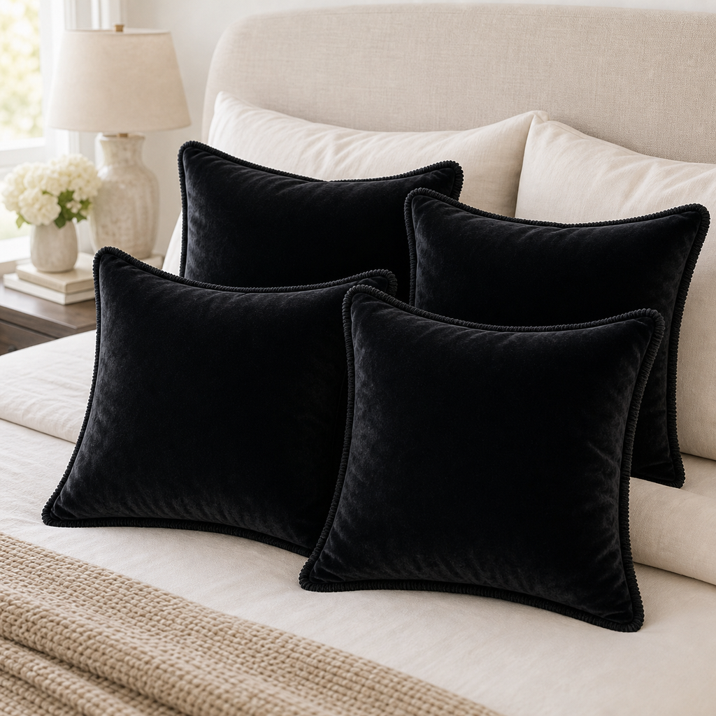 Cozy Haven Velvet Throw Pillow Covers Set lifestyle image 14