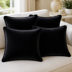 Cozy Haven velvet-feel pillow cover styling scene