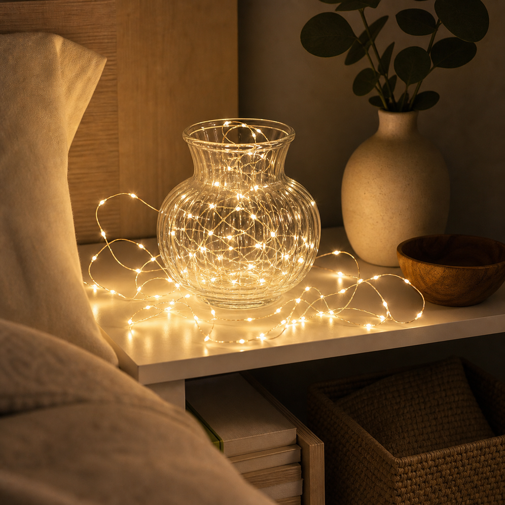 Cozy Haven Battery Copper Wire Fairy Lights lifestyle image 2 for Warm White