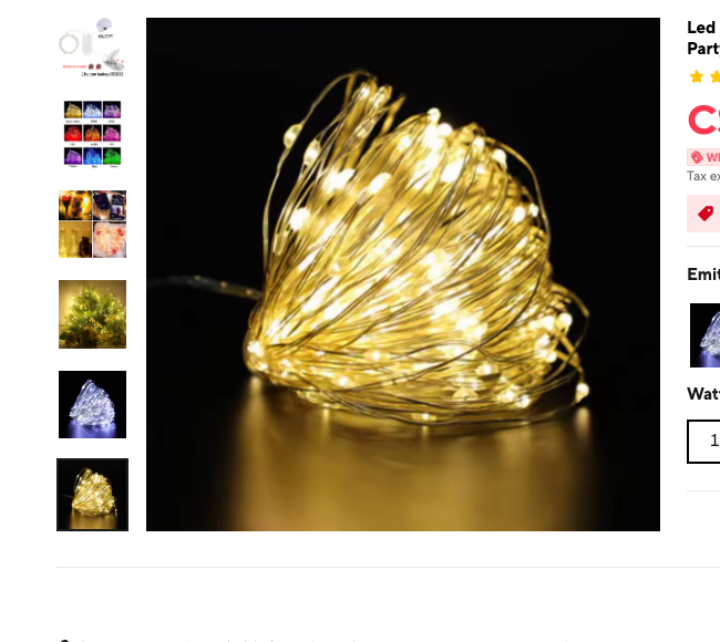 Cozy Haven LED Fairy String Lights 33ft Copper Wire - 100 LED Waterproof Battery Operated Decorative Lights - Bedroom supplier reference Warm White