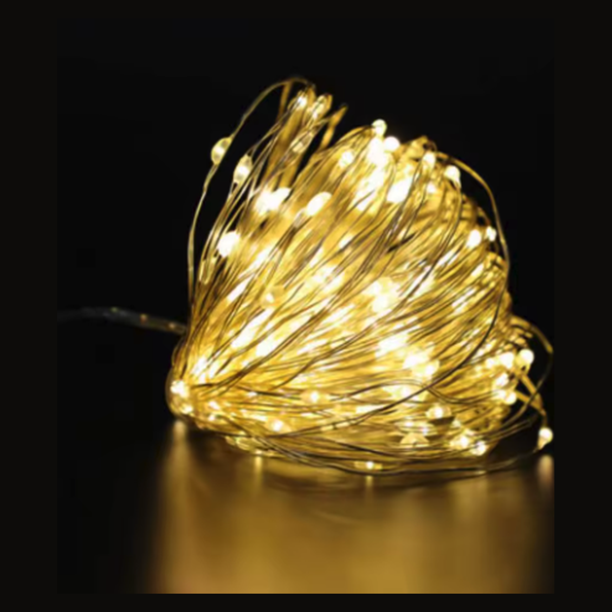 Cozy Haven LED Fairy String Lights 33ft Copper Wire - 100 LED Waterproof Battery Operated Decorative Lights - Bedroom supplier reference Warm White