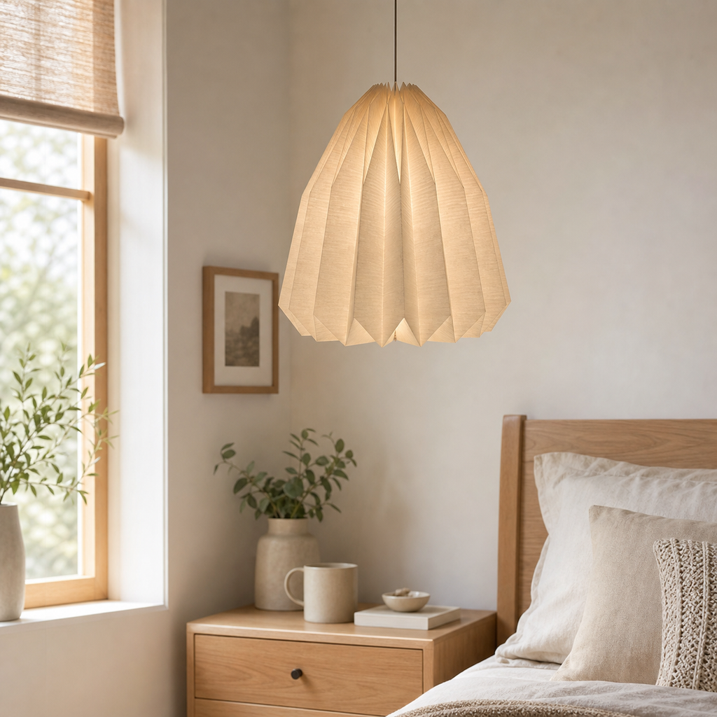 Cozy Haven Wavy Paper Lantern Shade Collection lifestyle image 3