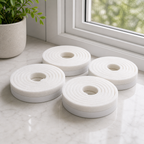 Cozy Haven Foam Window Seal Tape - White / 4 Rolls (8 m)