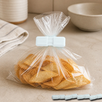 Cozy Haven Food Bag Sealing Clips - White - 5 Piece Set