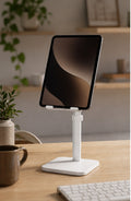 Cozy Haven White Adjustable Tablet Stand lifestyle image 1