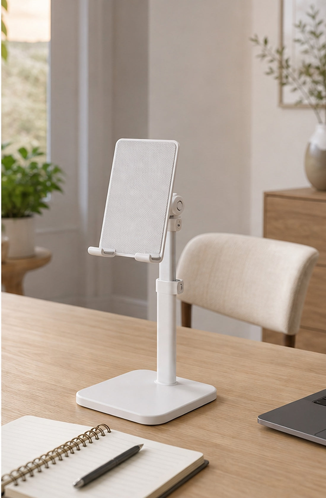 White Adjustable Tablet Stand