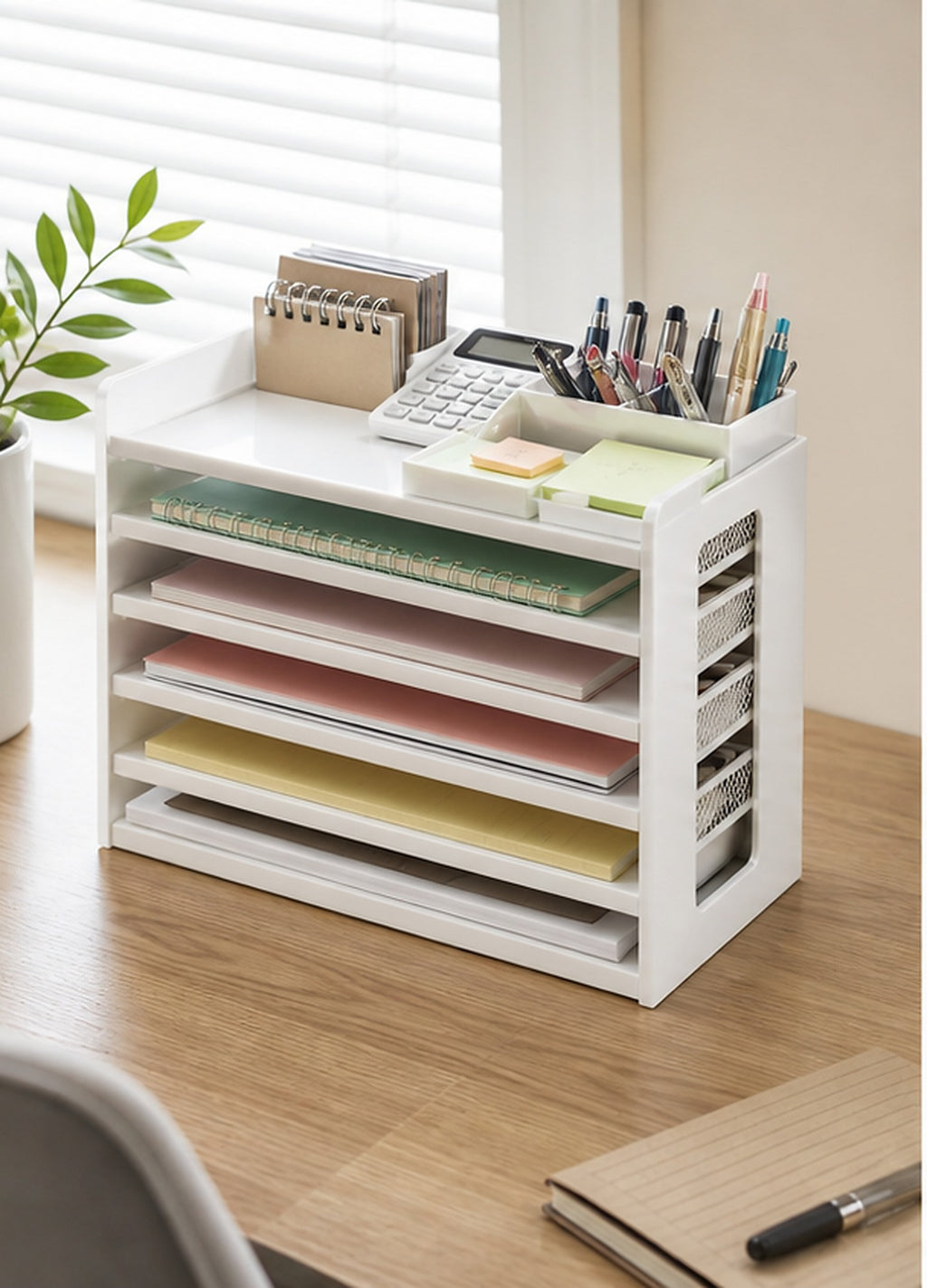 Cozy Haven White Desktop Organizer Caddy lifestyle image 1