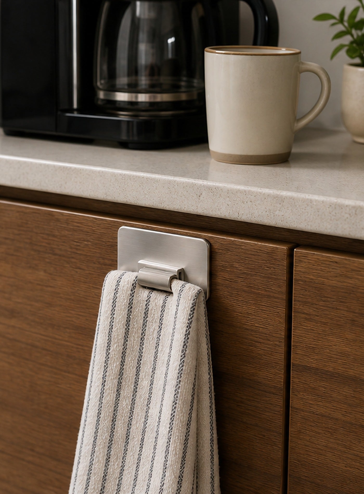 Cozy Haven White Kitchen Towel Clip Holders lifestyle image 2