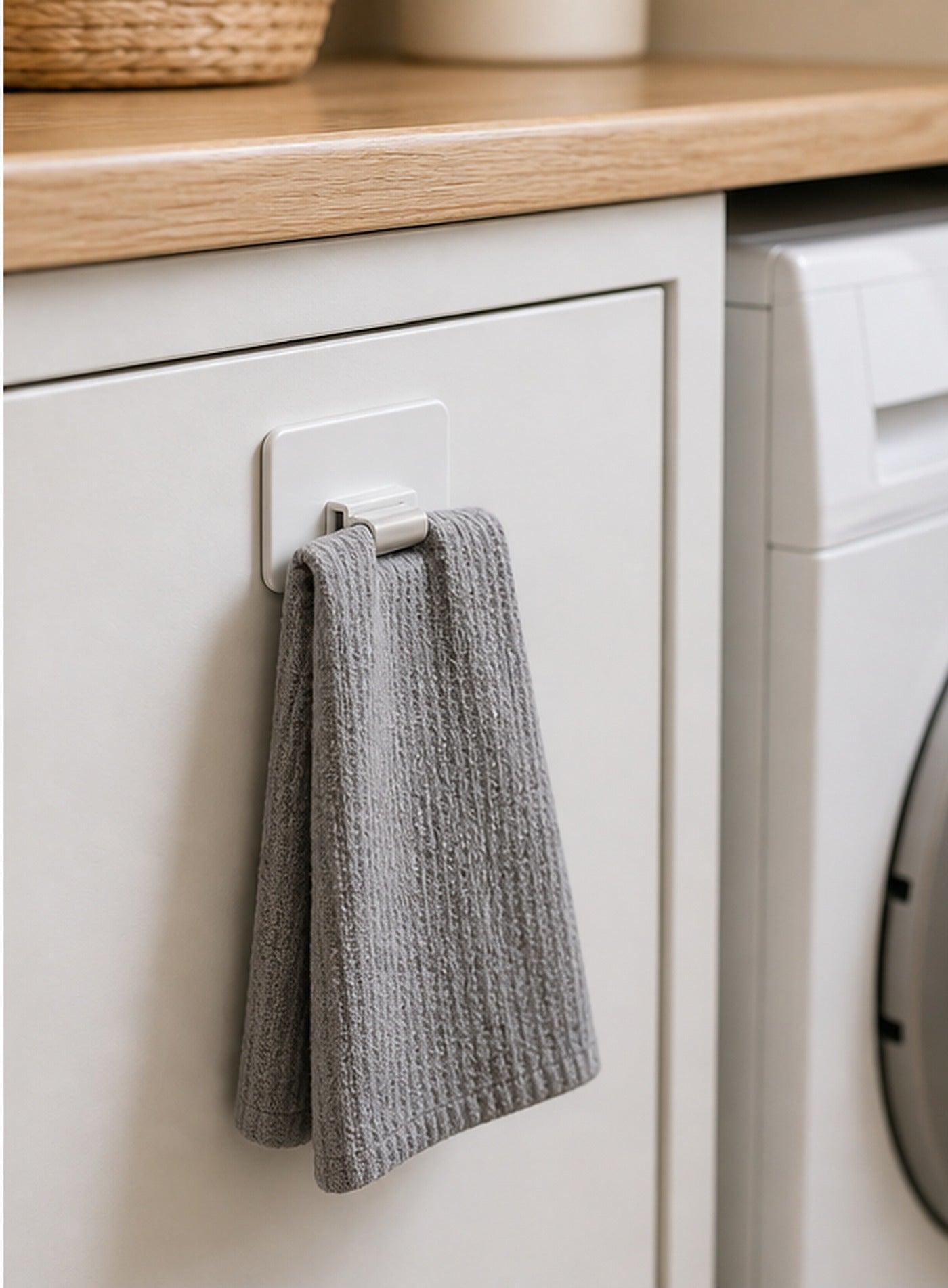 Cozy Haven White Kitchen Towel Clip Holders lifestyle image 3
