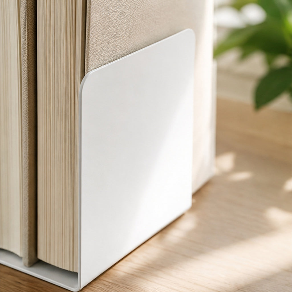 Cozy Haven White Metal Bookends - 6 Pair Set lifestyle image 2