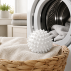 Cozy Haven White Reusable Laundry Ball - 1 Piece lifestyle laundry image