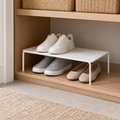 Cozy Haven Stackable Shoe Shelf Organizer - White Stackable Shoe Shelf Organizer lifestyle image 1