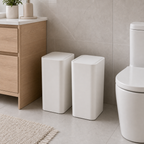 Cozy Haven Slim Press Lid Bathroom Trash Can - 10L - white 2-pack 10L trash cans bathroom lifestyle