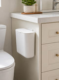 Cozy Haven White Wall-Mounted Trash Bin lifestyle image 1