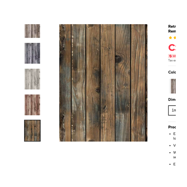 Cozy Haven Retro Wood Grain Peel and Stick Wallpaper - Removable Self-Adhesive Vinyl Wall Covering supplier exact visual Wood Grain A