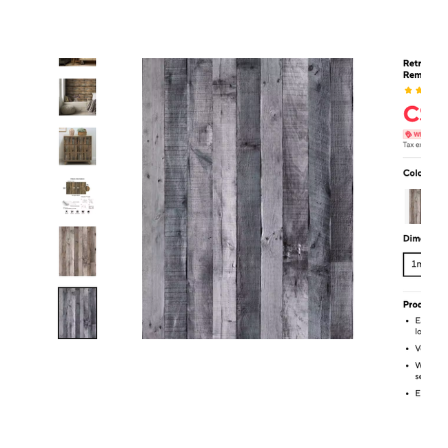 Cozy Haven Retro Wood Grain Peel and Stick Wallpaper - Removable Self-Adhesive Vinyl Wall Covering supplier exact visual Wood Grain C