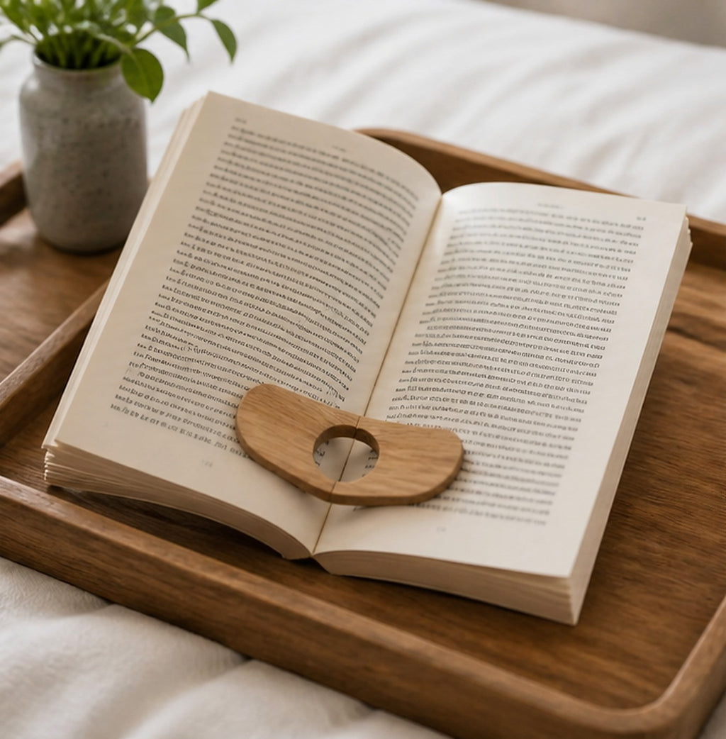 Cozy Haven Wood Book Page Holder lifestyle image 2