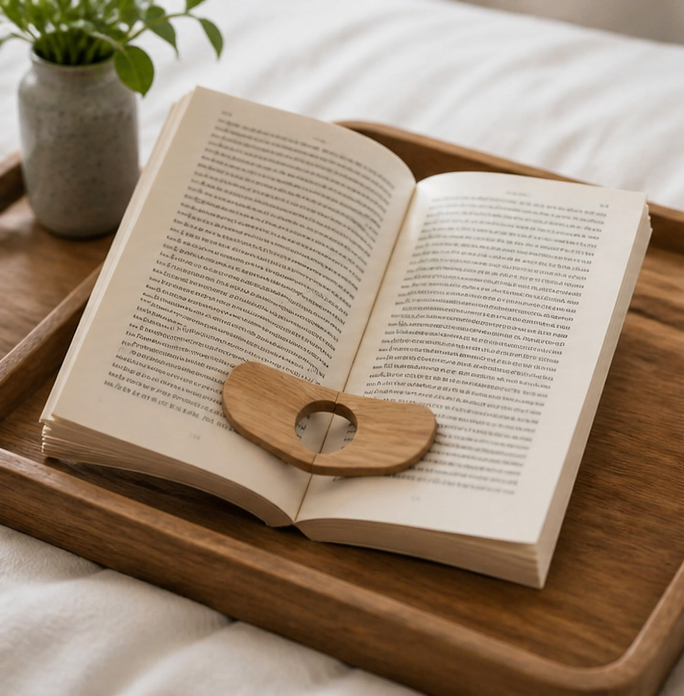 Cozy Haven Wood Book Page Holder lifestyle image 2